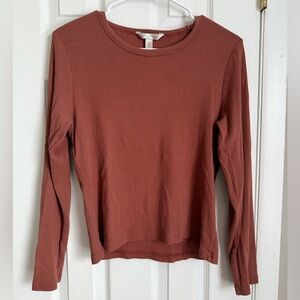 Women's Rustic Mauve Long Sleeve Top